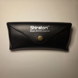 ✨ADD-ON✨Shiratori Black Glasses Case with Snap Closure